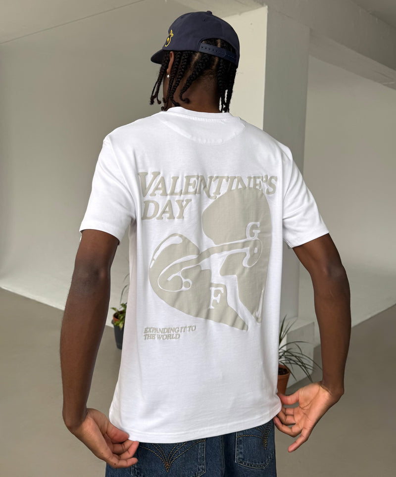 Valentine's Tee Monochrome White