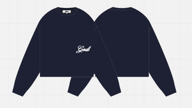 Handwritten Sweater Navy