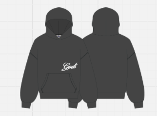 Handwritten Hoodie Dark Grey