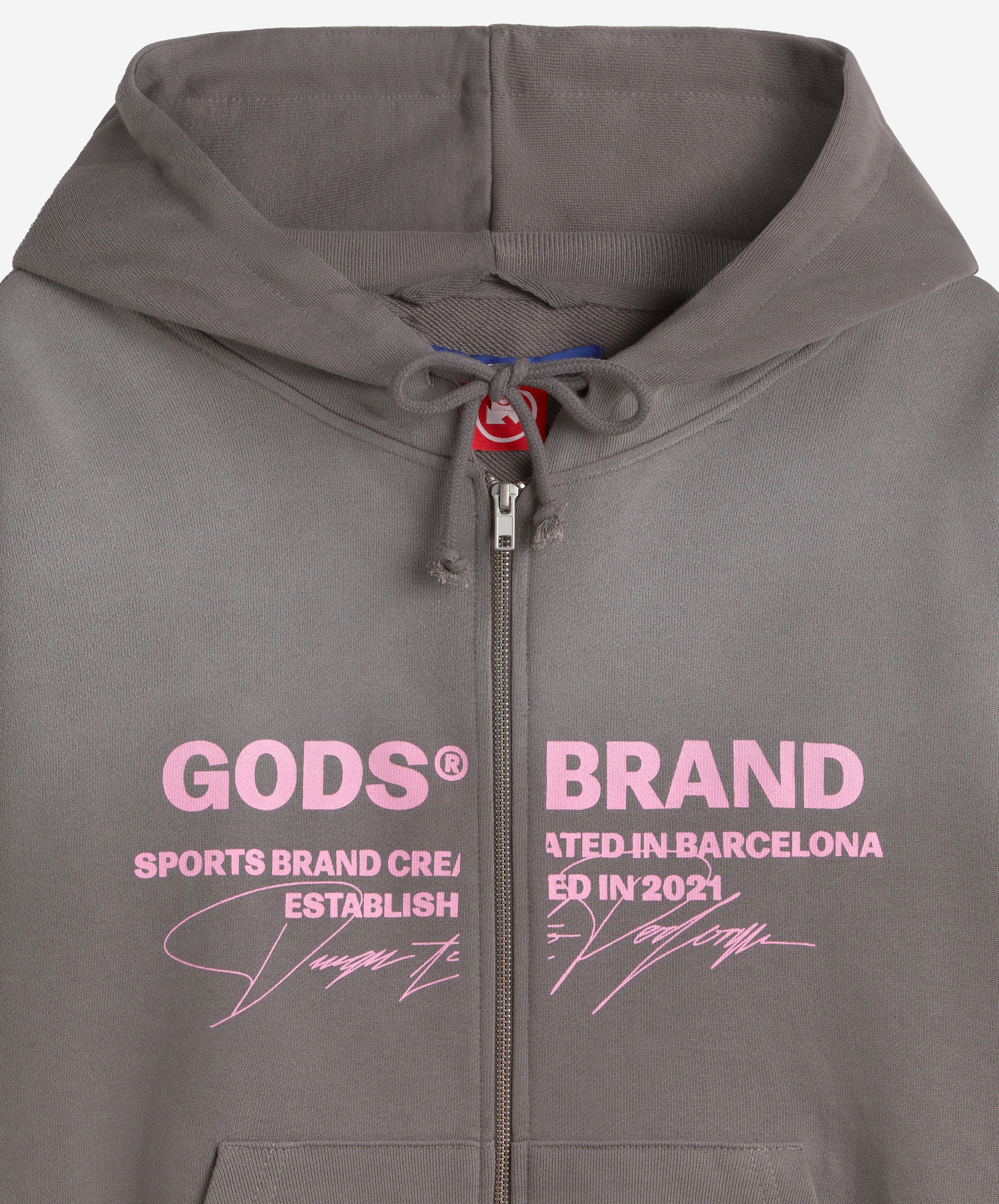 Signature Zipper Dark Grey
