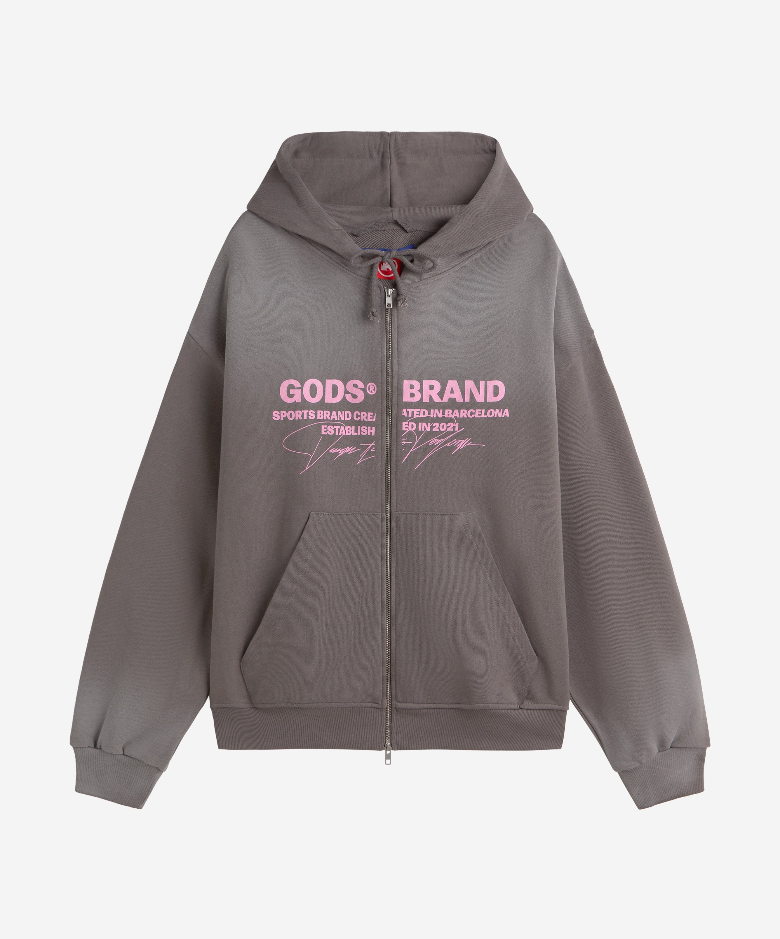 Signature Zipper Dark Grey