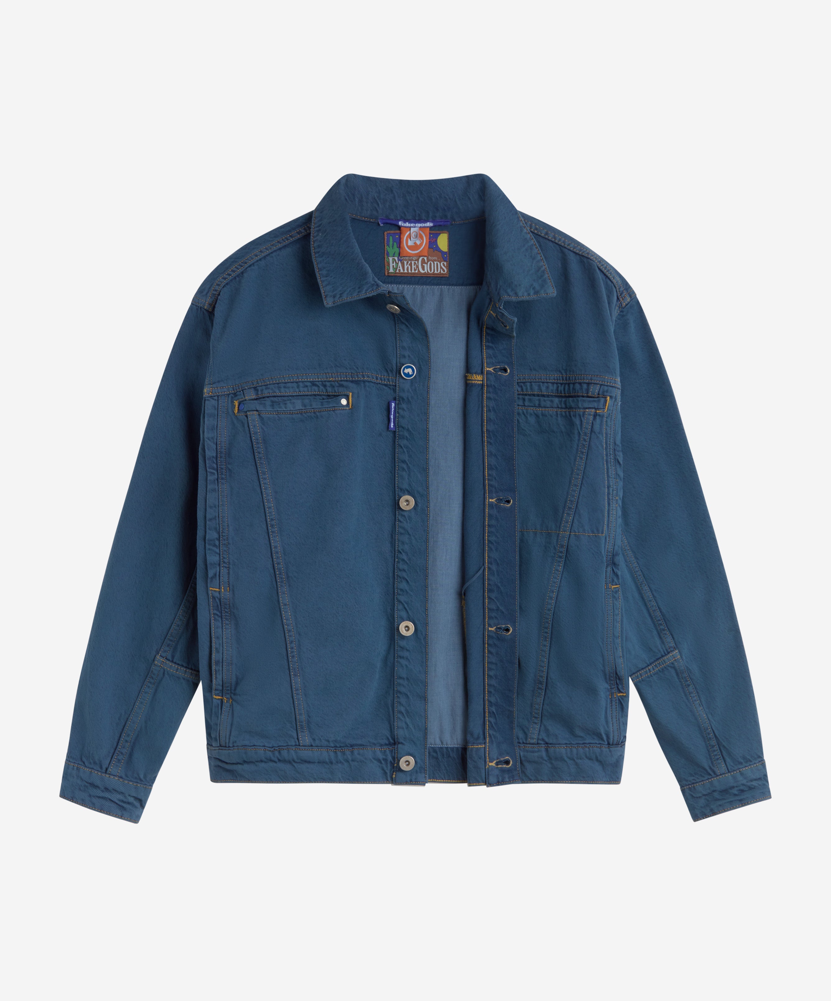 Tm Overdyed Denim Jacket Blue