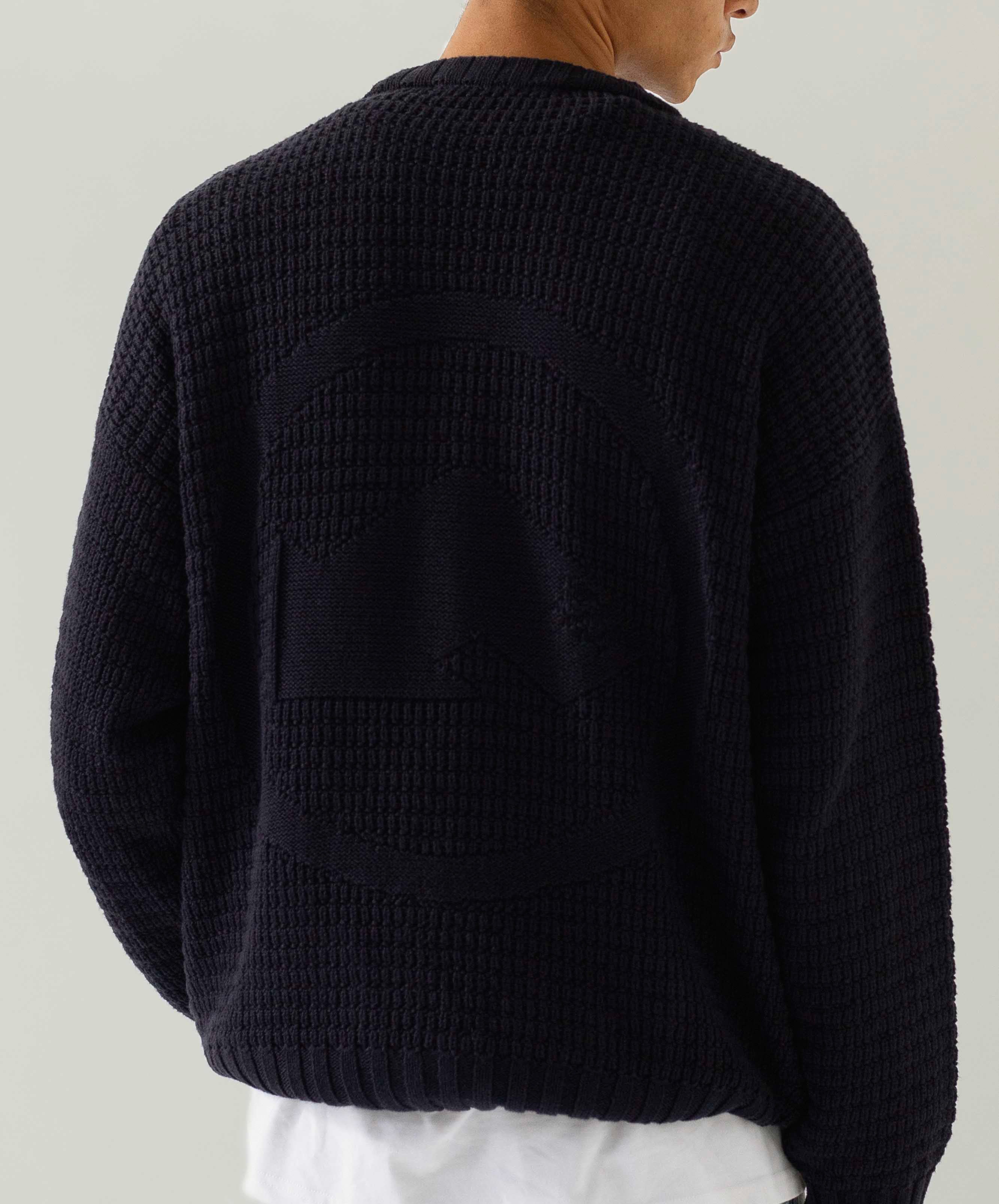 Checkpoint Knitted Sweater Navy