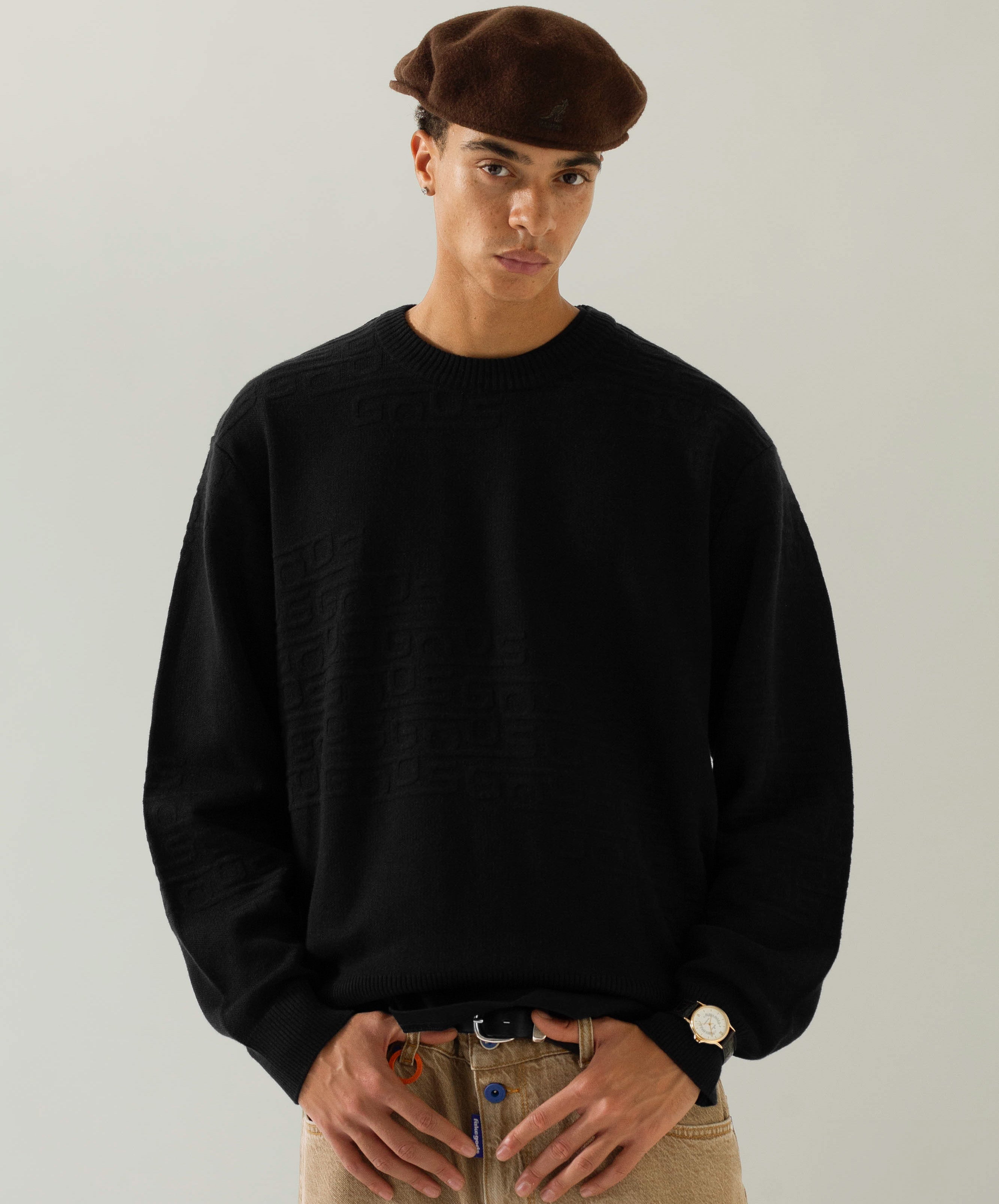Pathway Knitted Sweater Black