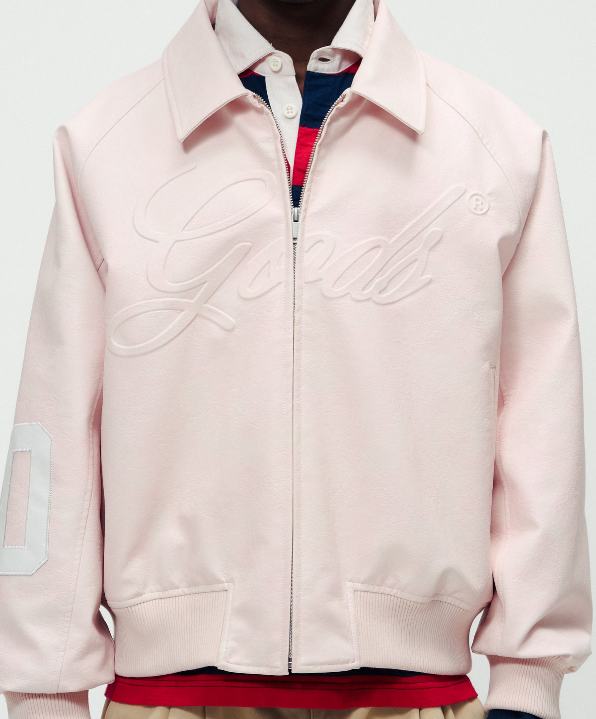 Vegan Leather Jacket Pink