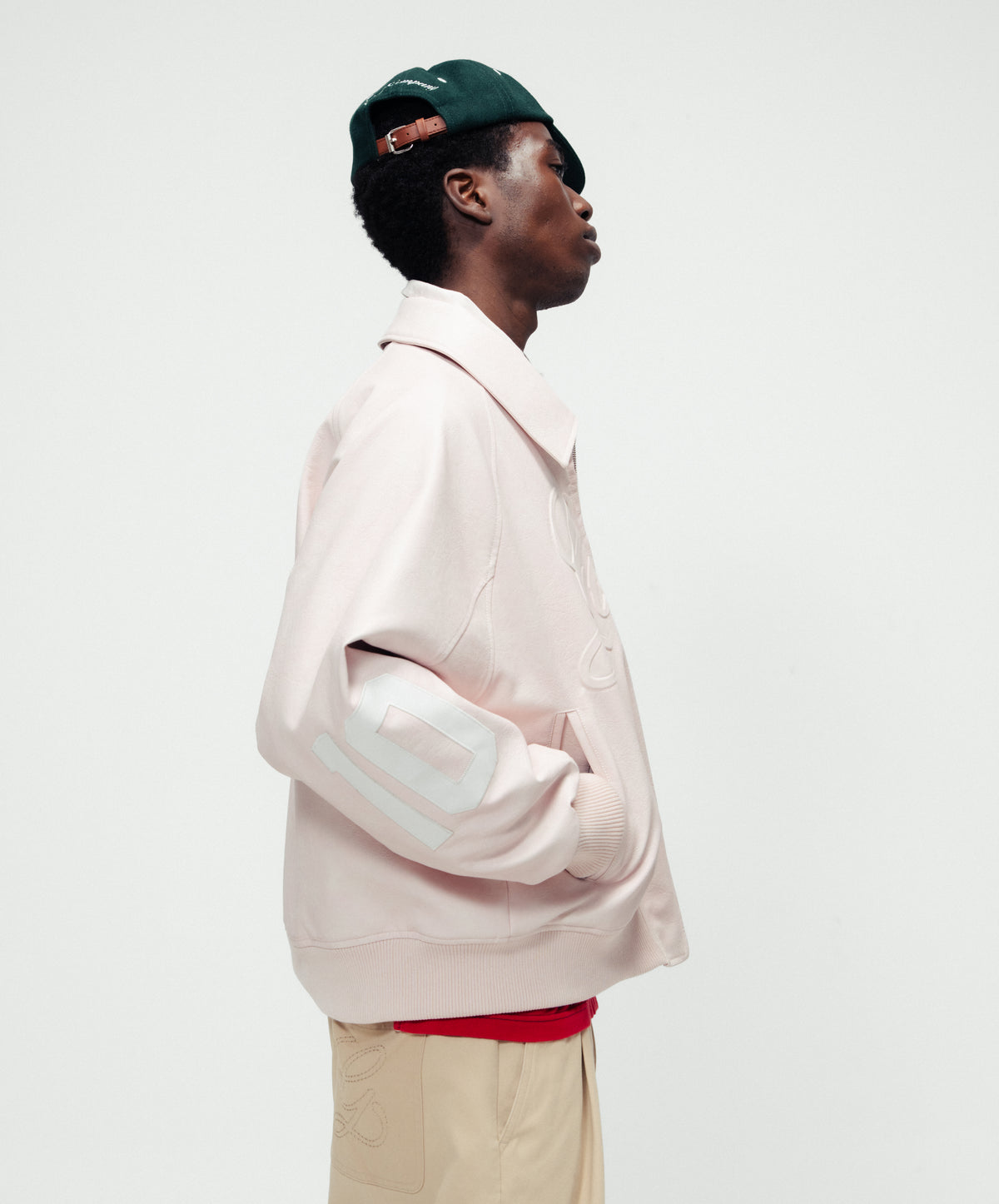Vegan Leather Jacket Pink