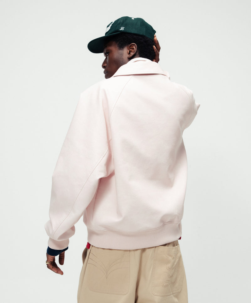 Vegan Leather Jacket Pink
