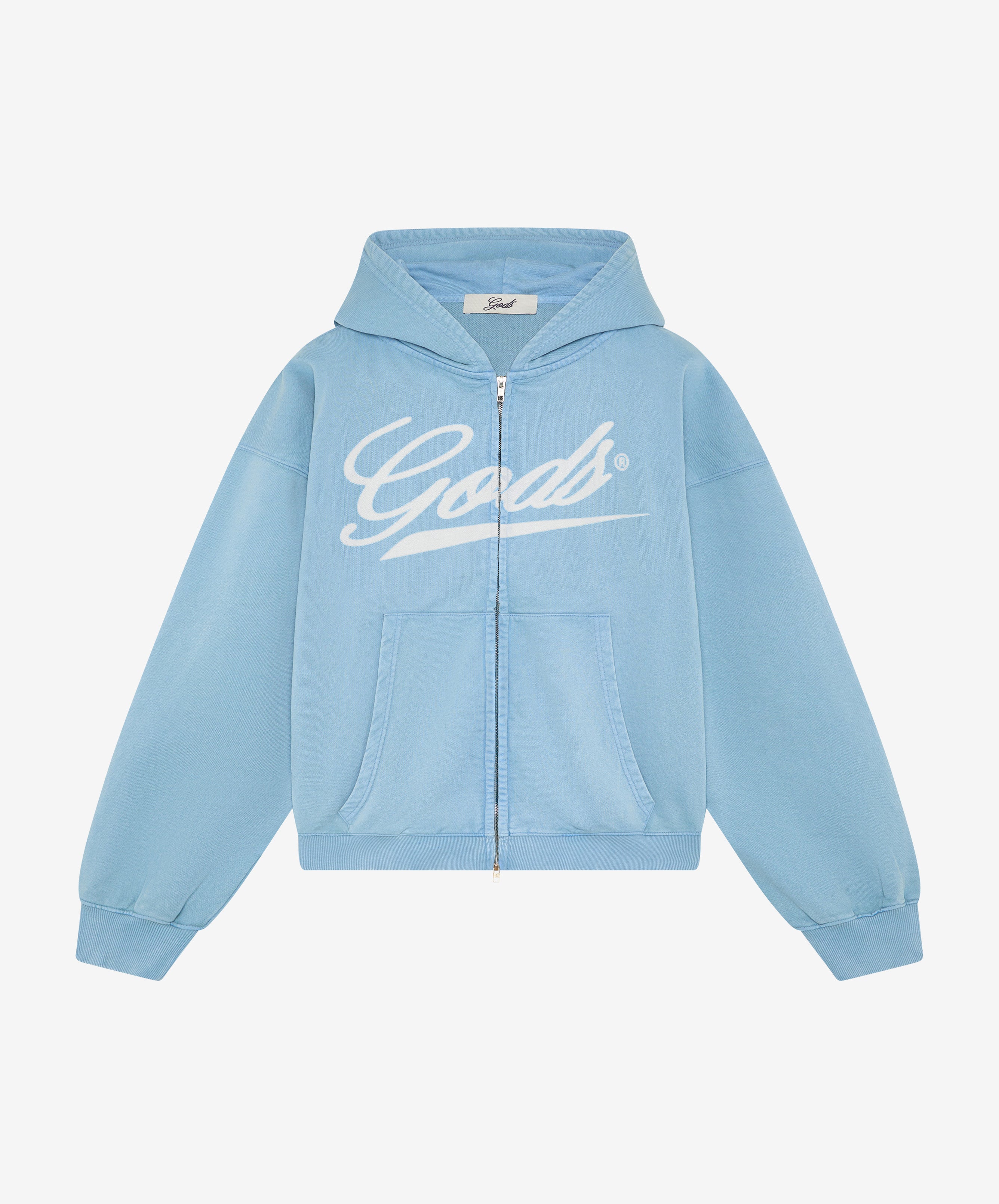 Gods Sunfaded Zipper Blue