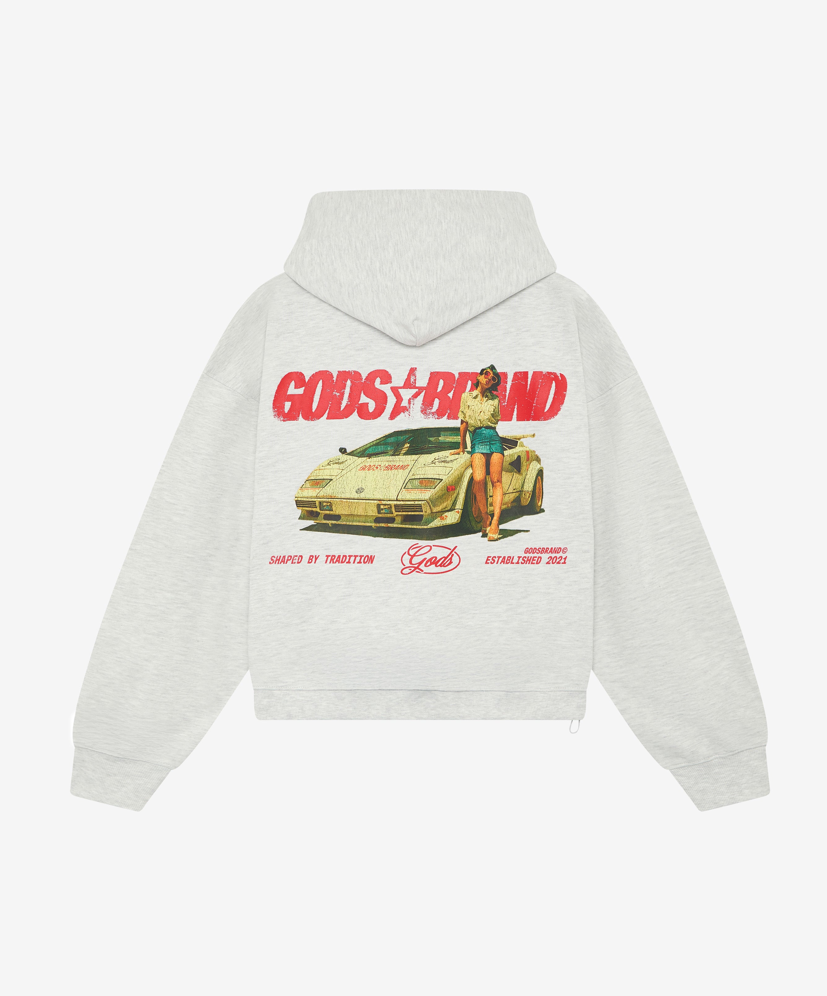 Sportscar Hoodie Grey Melange