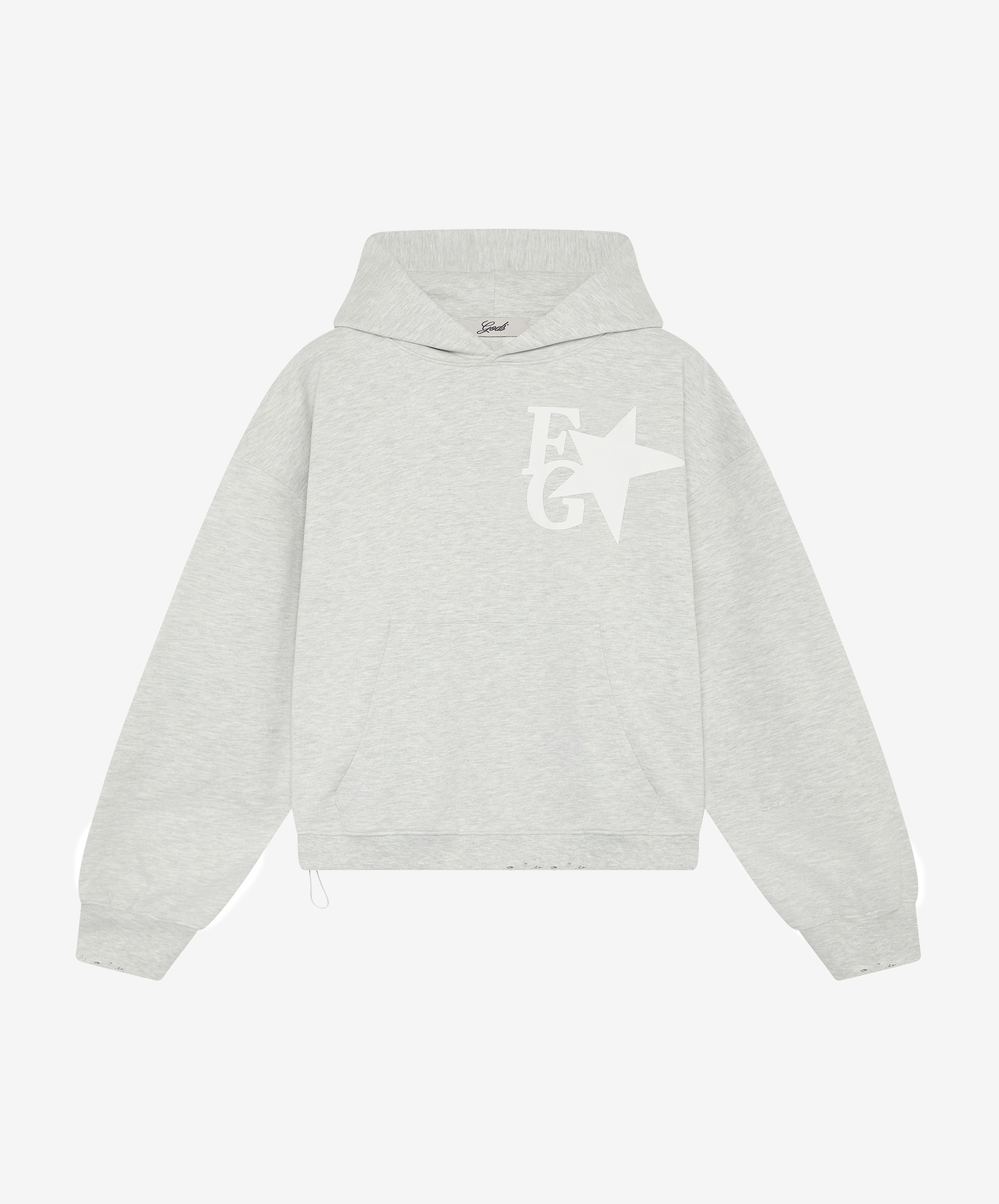 Star Hoodie Light Grey