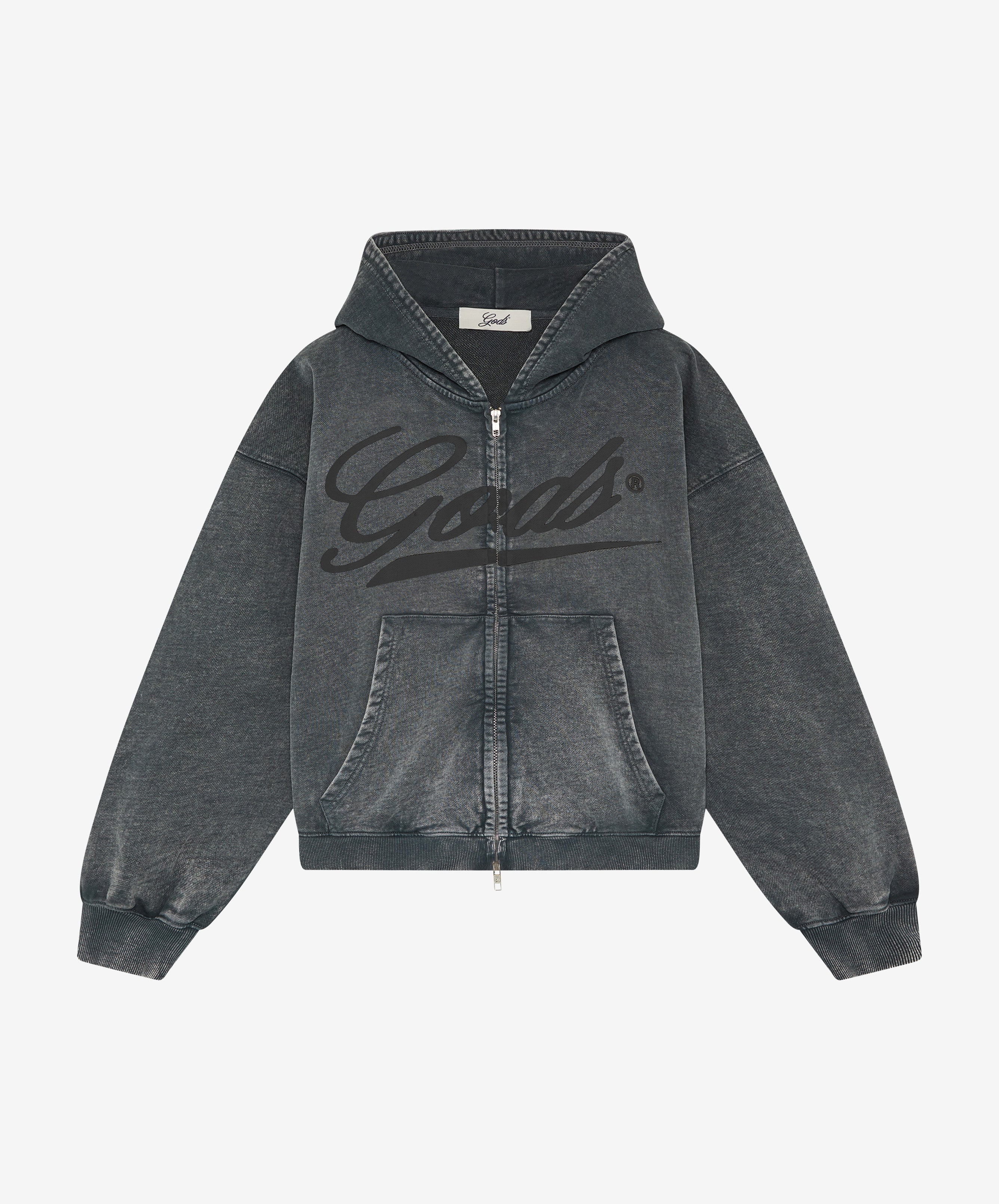 Gods Sunfaded Zipper Dark Grey