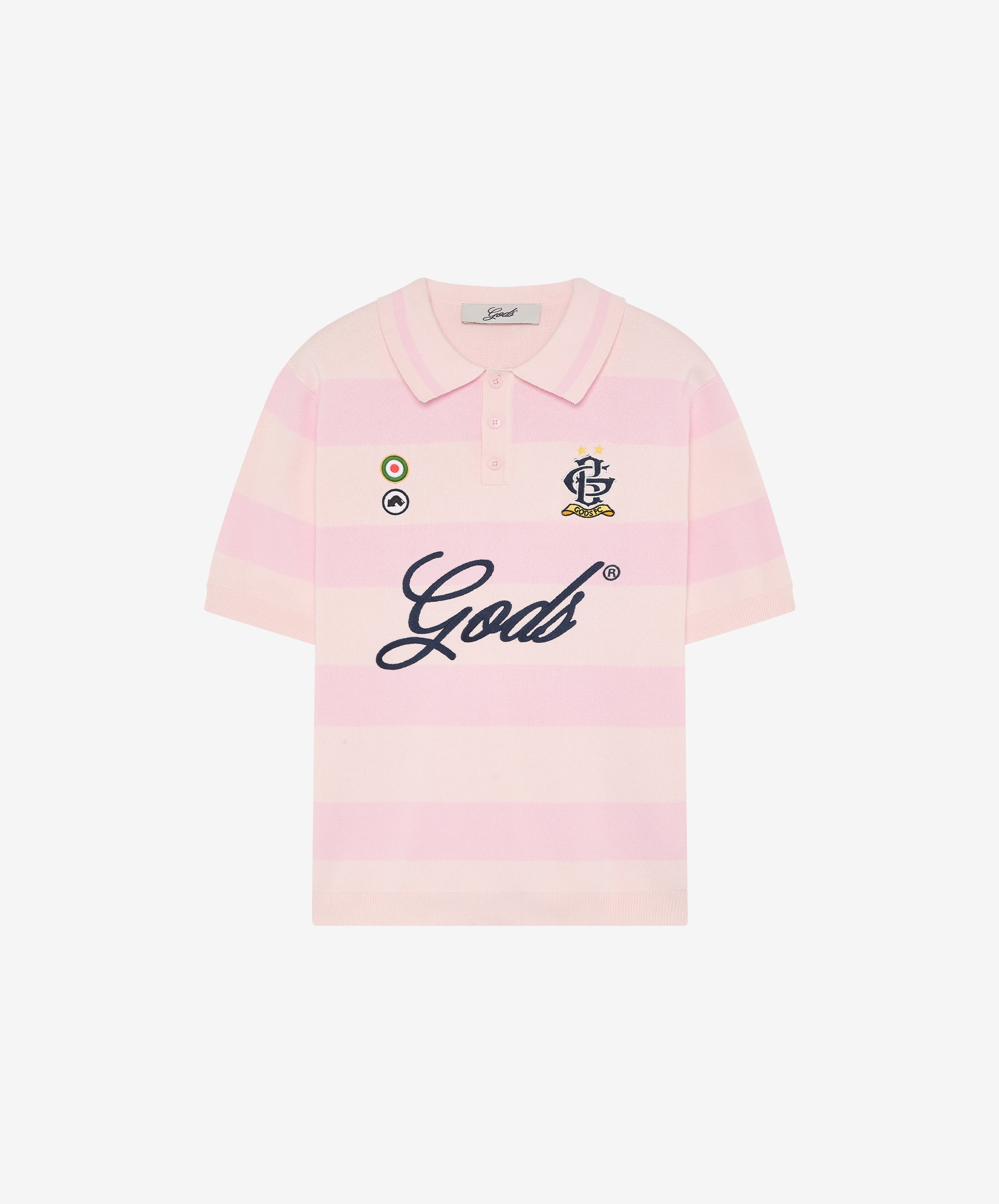 Striped Polo Rose