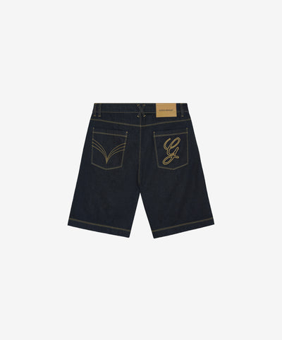 Gods Denim Shorts Dark Grey