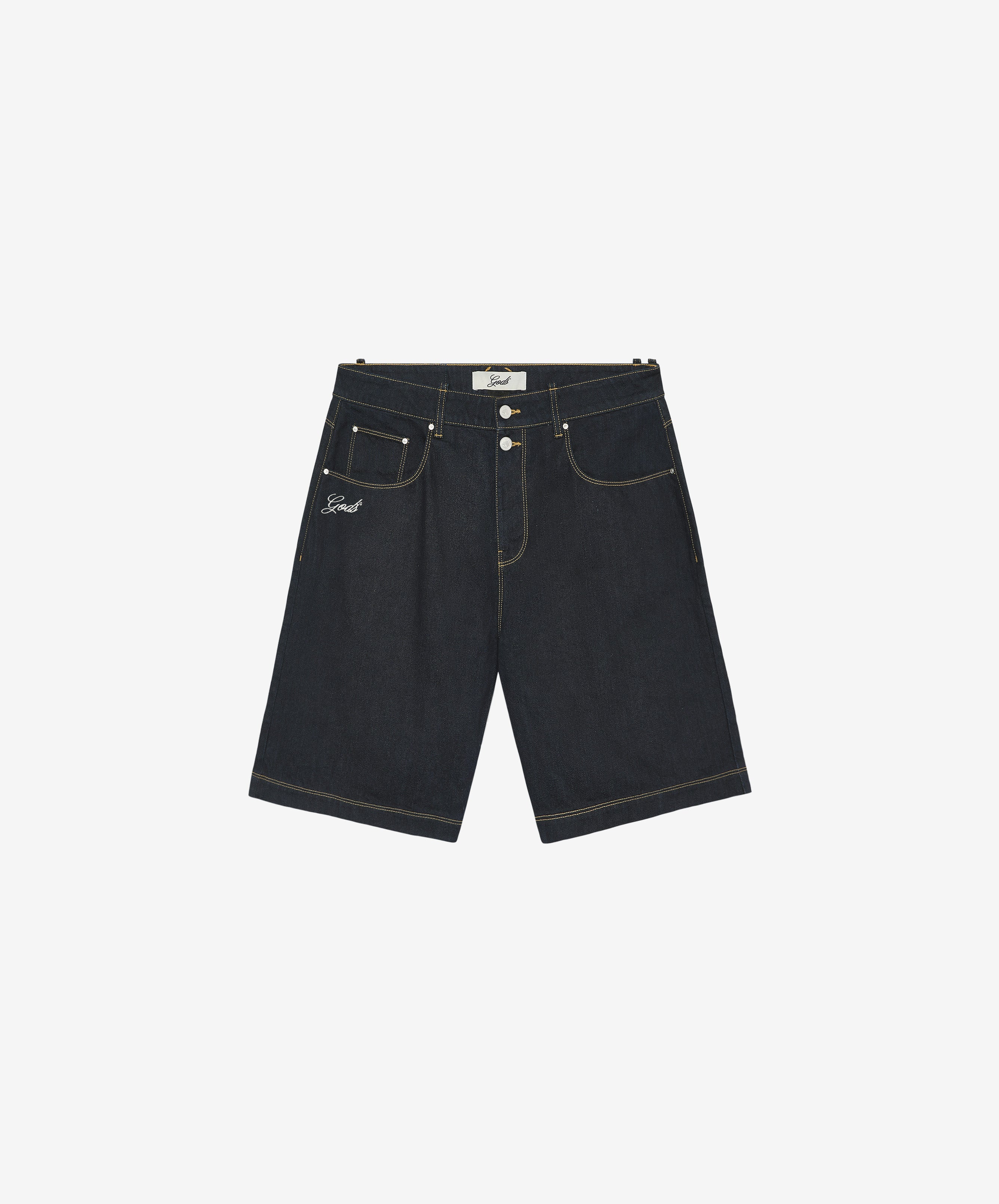 Gods Denim Shorts Dark Grey