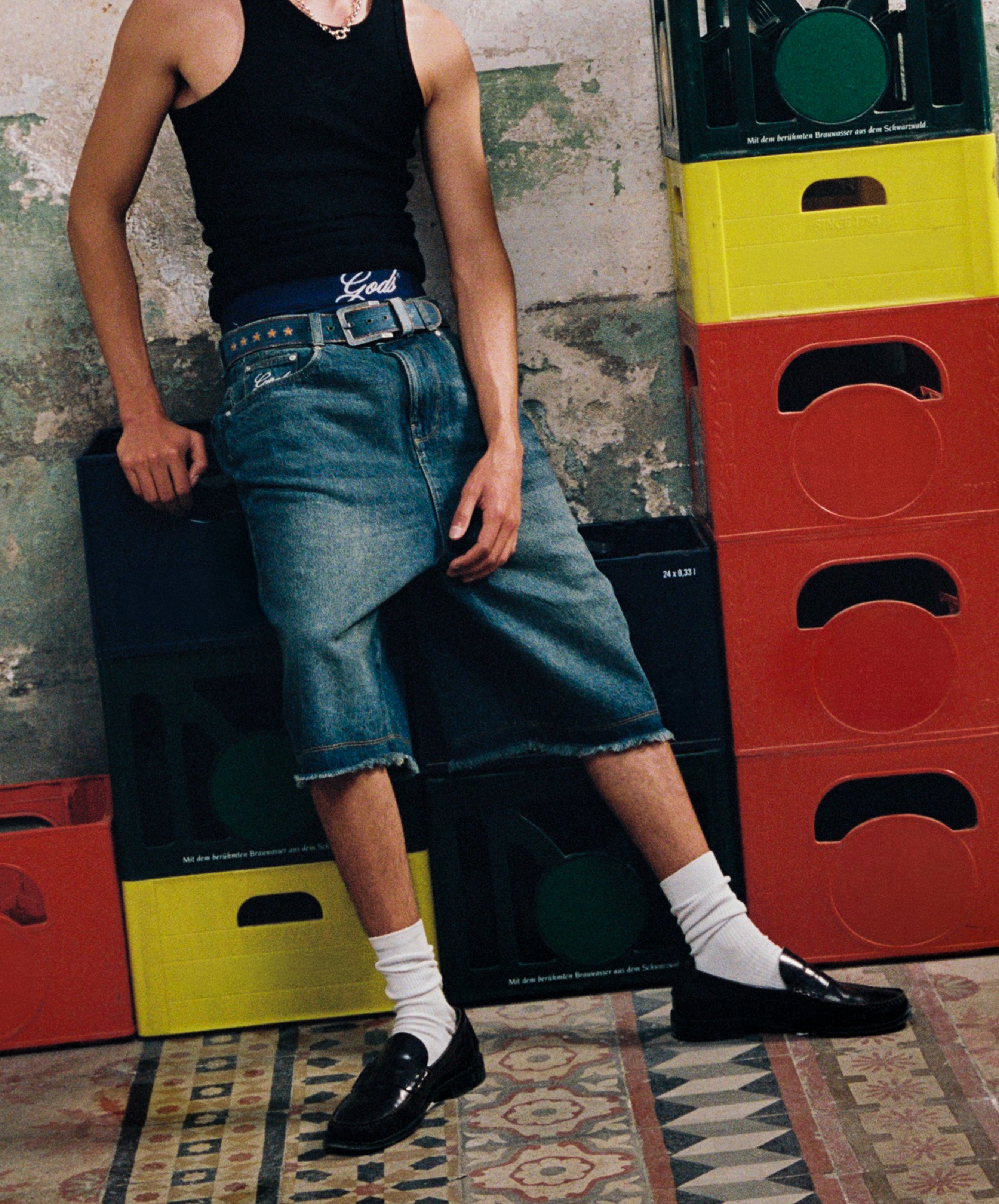 Star Denim Jorts Navy