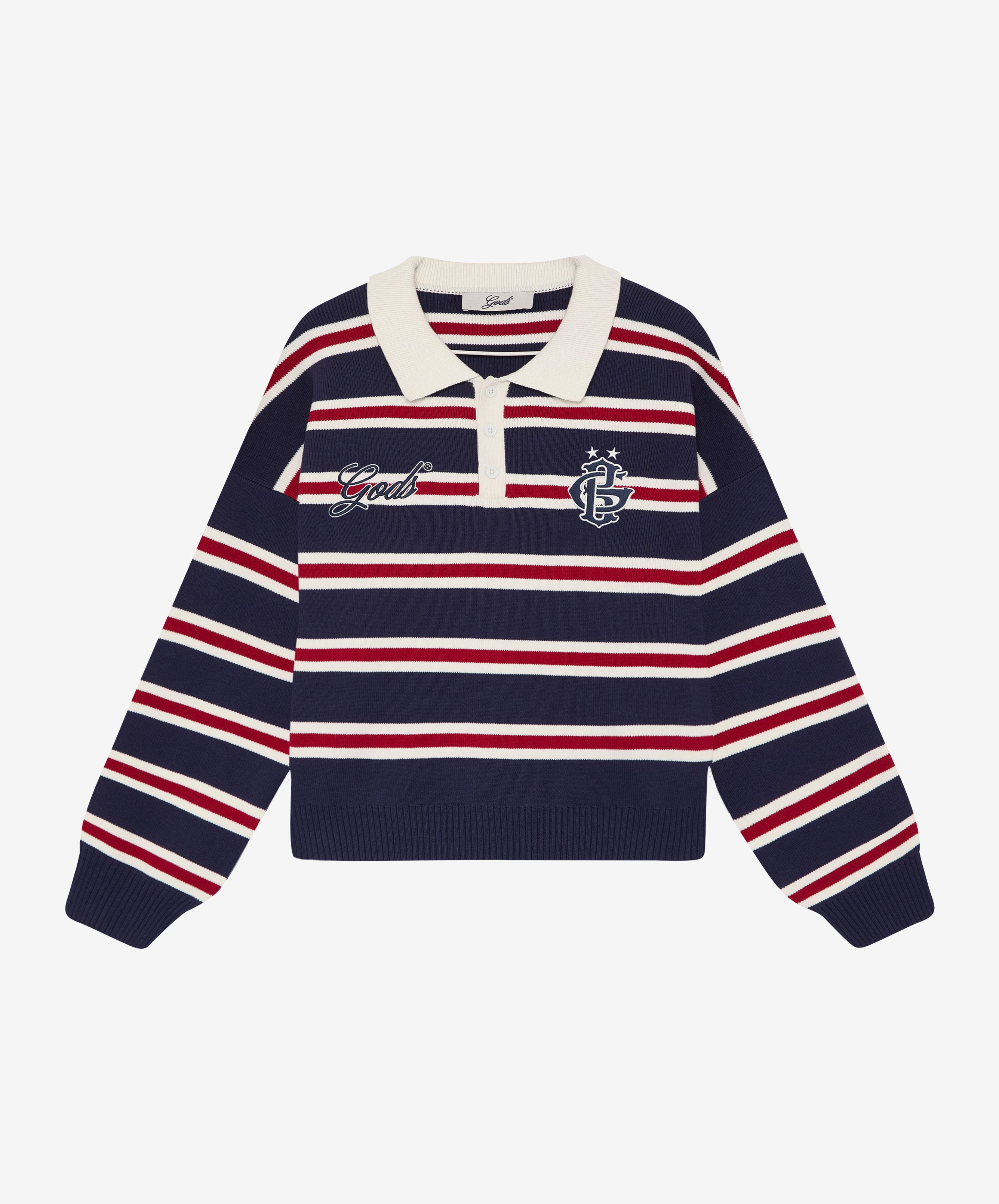 Gods Star Striped Knitted Sweater