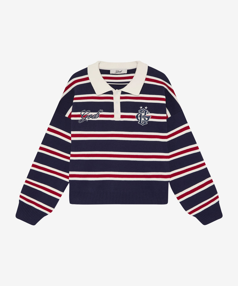Gods Star Striped Knitted Sweater