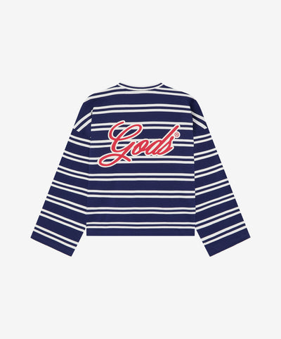 Gods Star Striped Longsleeve Navy