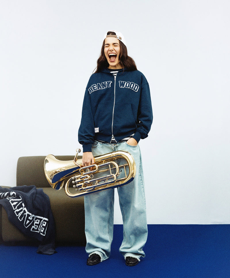 Beanywood Zipper Navy