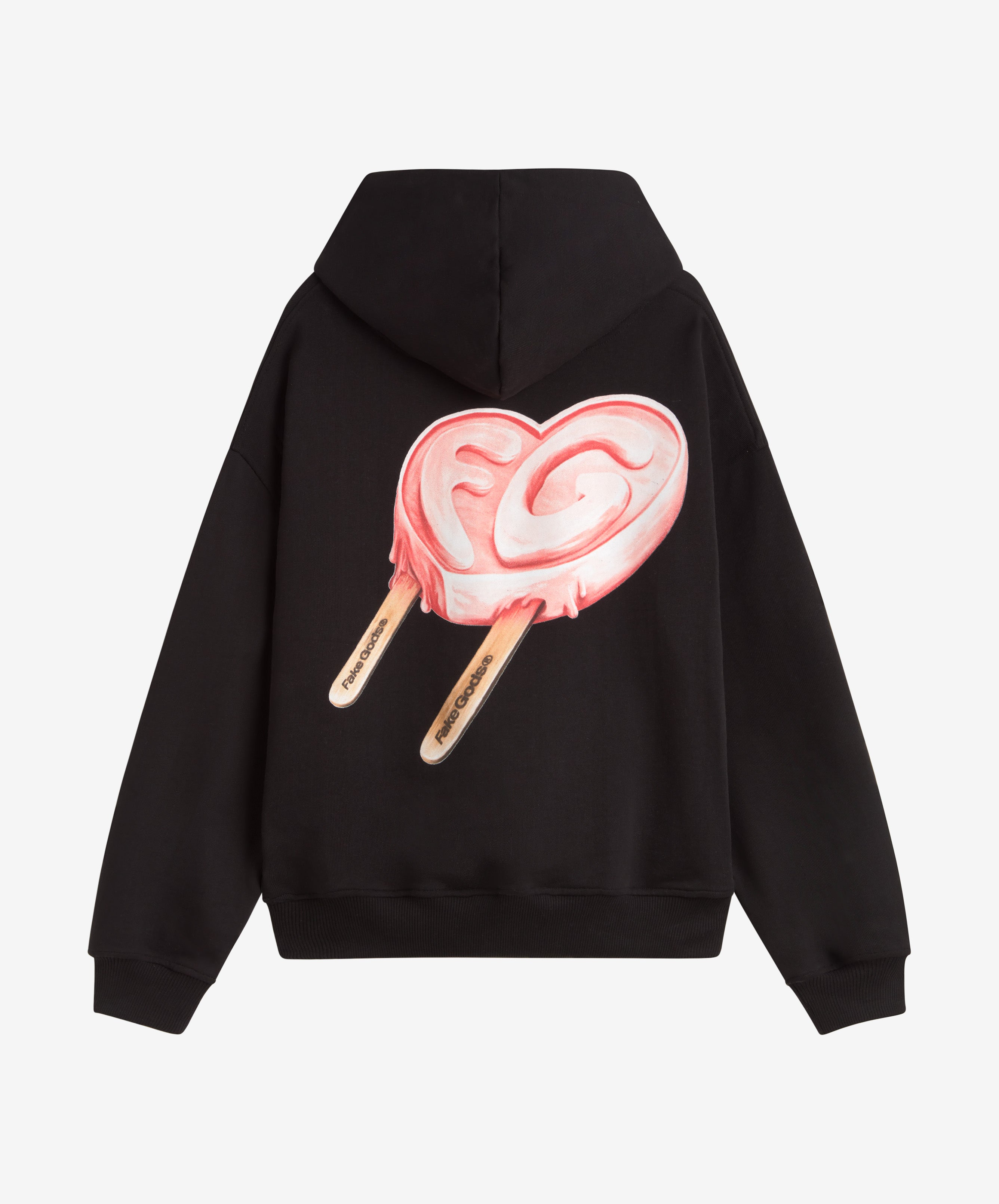 Iced Heart Hoodie Black