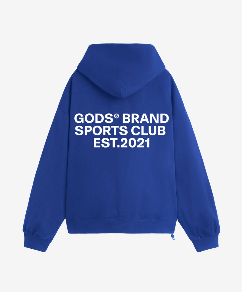 Gods® Brand Sports Club Hoodie Blue