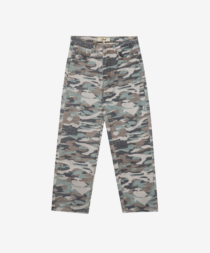 Camouflage Jeans Military Green