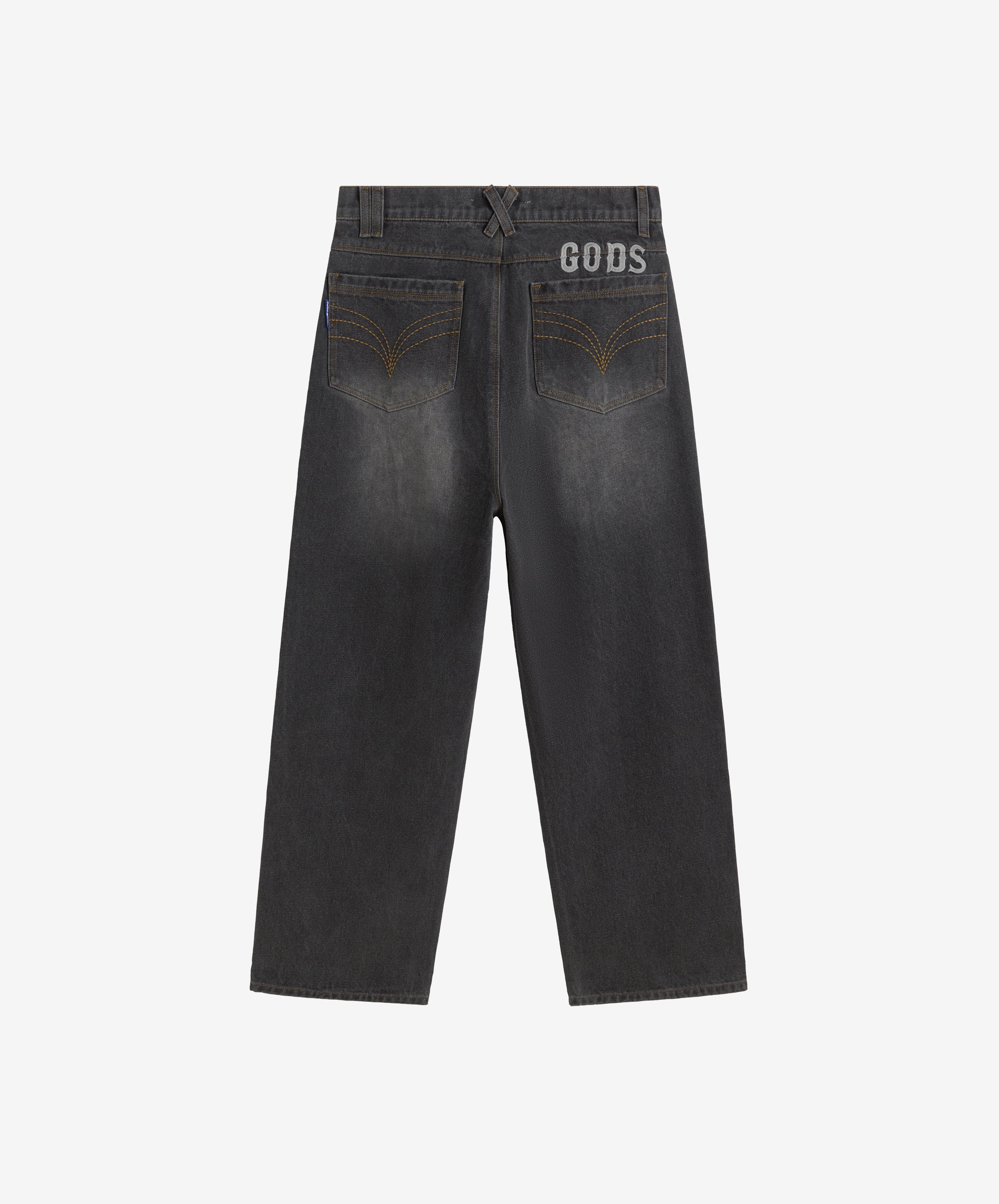 Baggy Denim Jeans Dark Grey