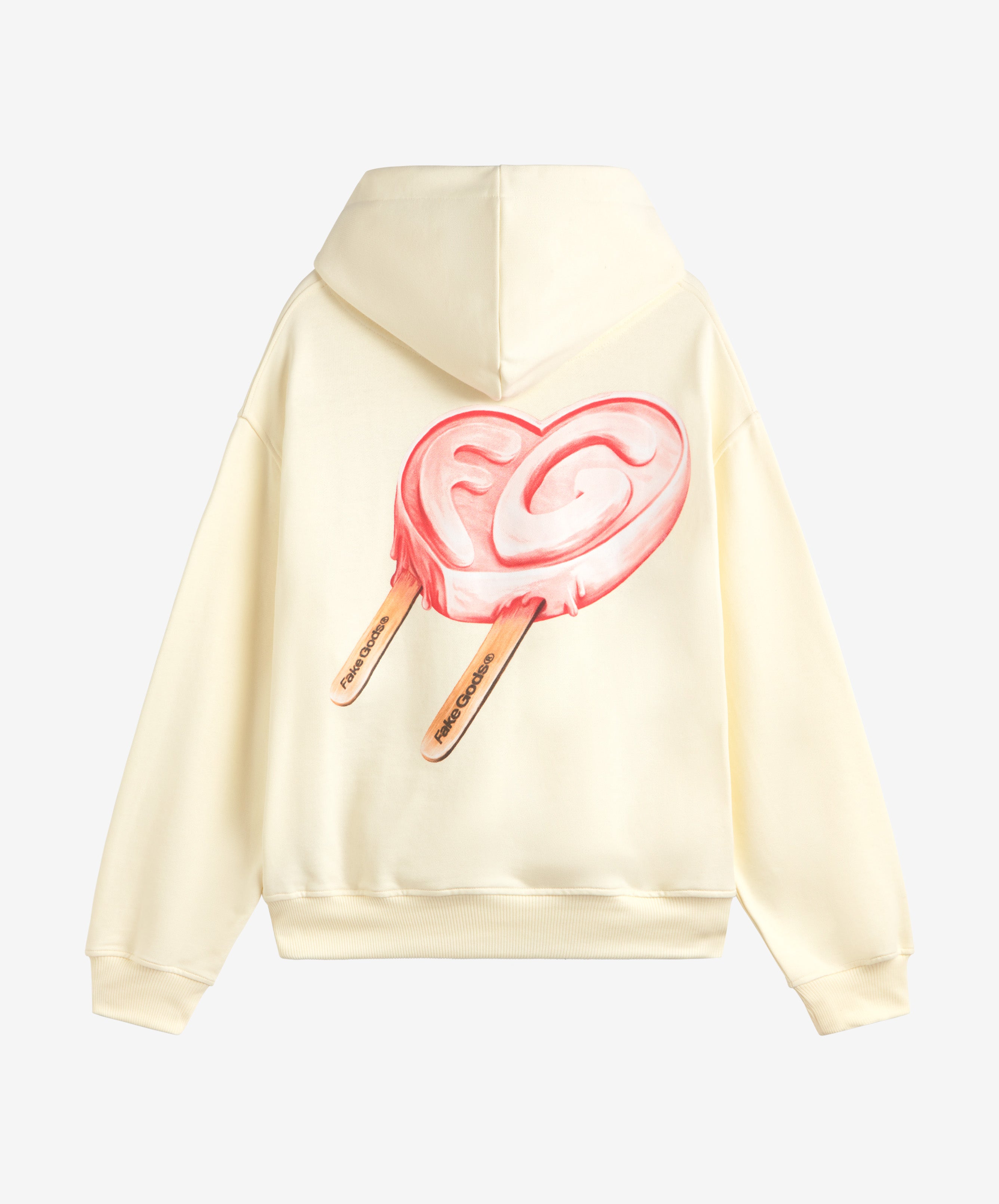 Iced Heart Hoodie Cream
