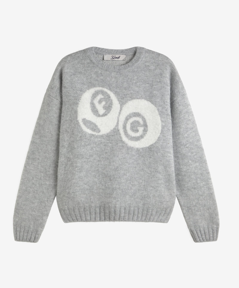 Billiard Knitted Sweater Light Gray