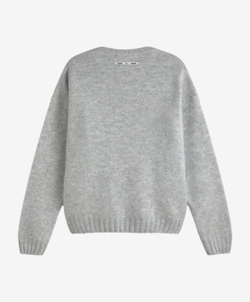 Billiard Knitted Sweater Light Gray