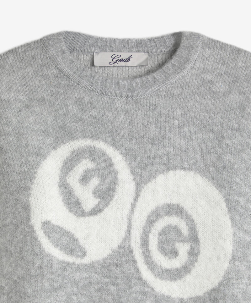 Billiard Knitted Sweater Light Gray
