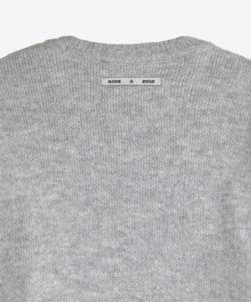 Billiard Knitted Sweater Light Gray