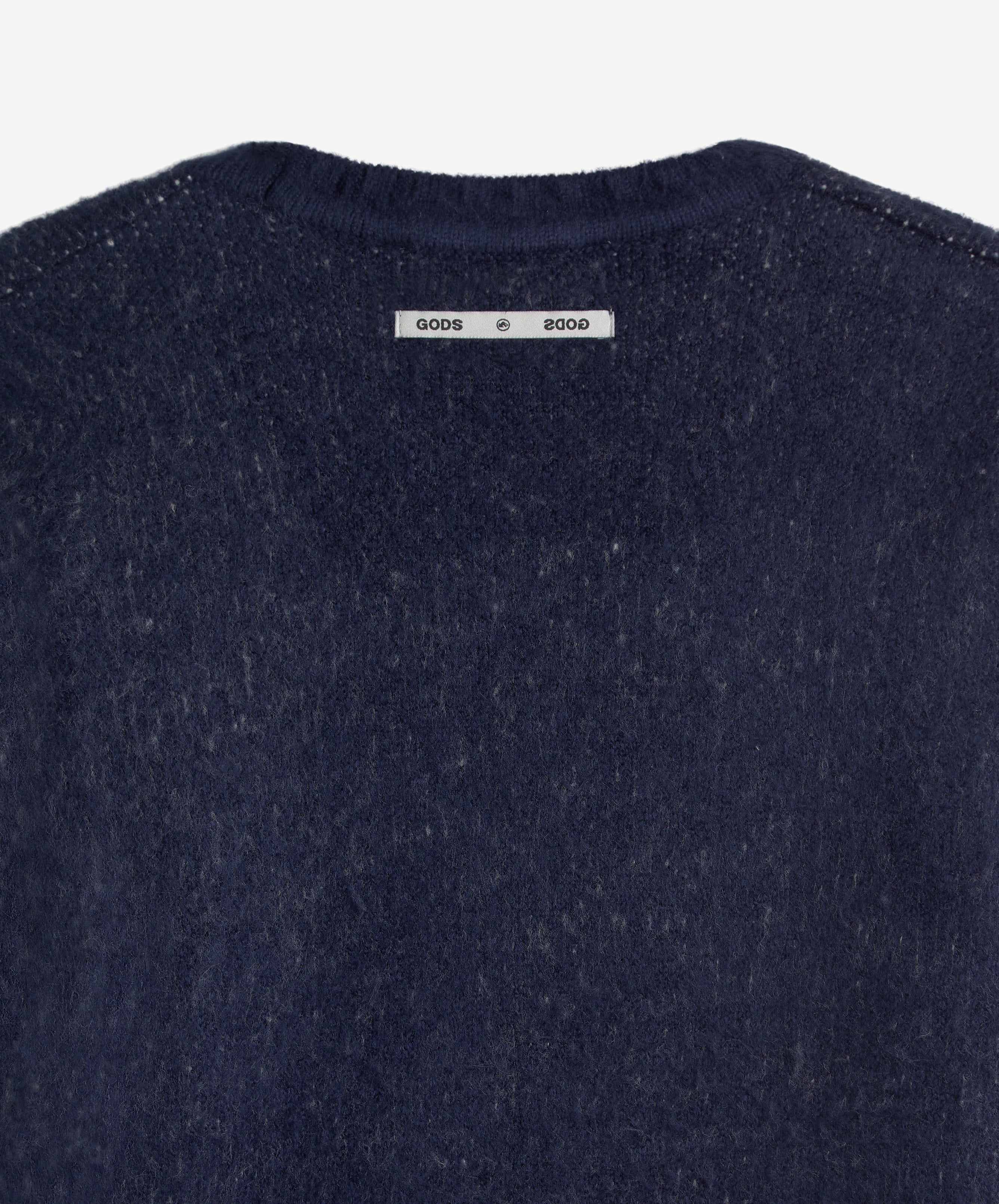 Billiard Knitted Mohair Sweater Navy