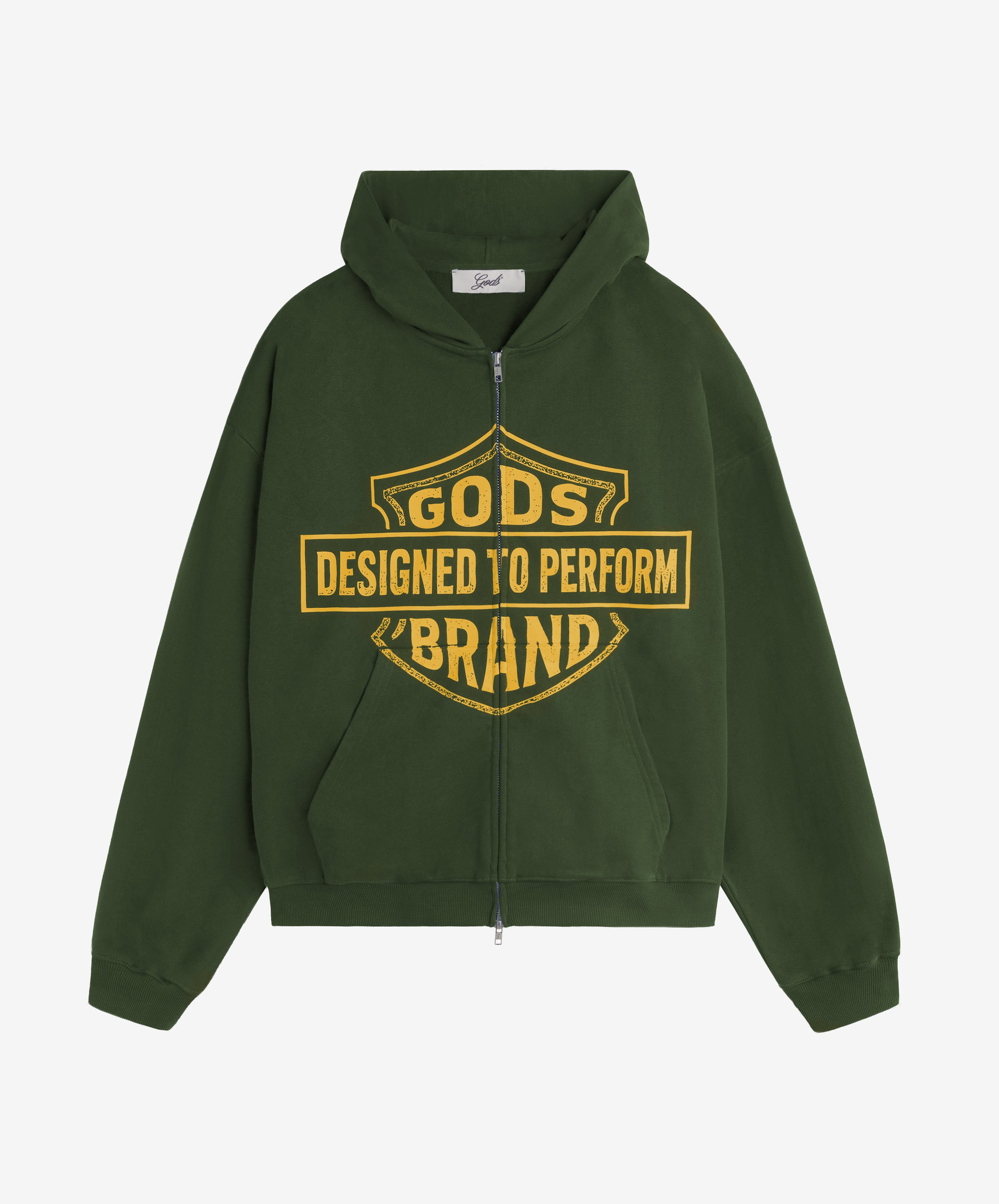 Designed To Perform Zipper Green