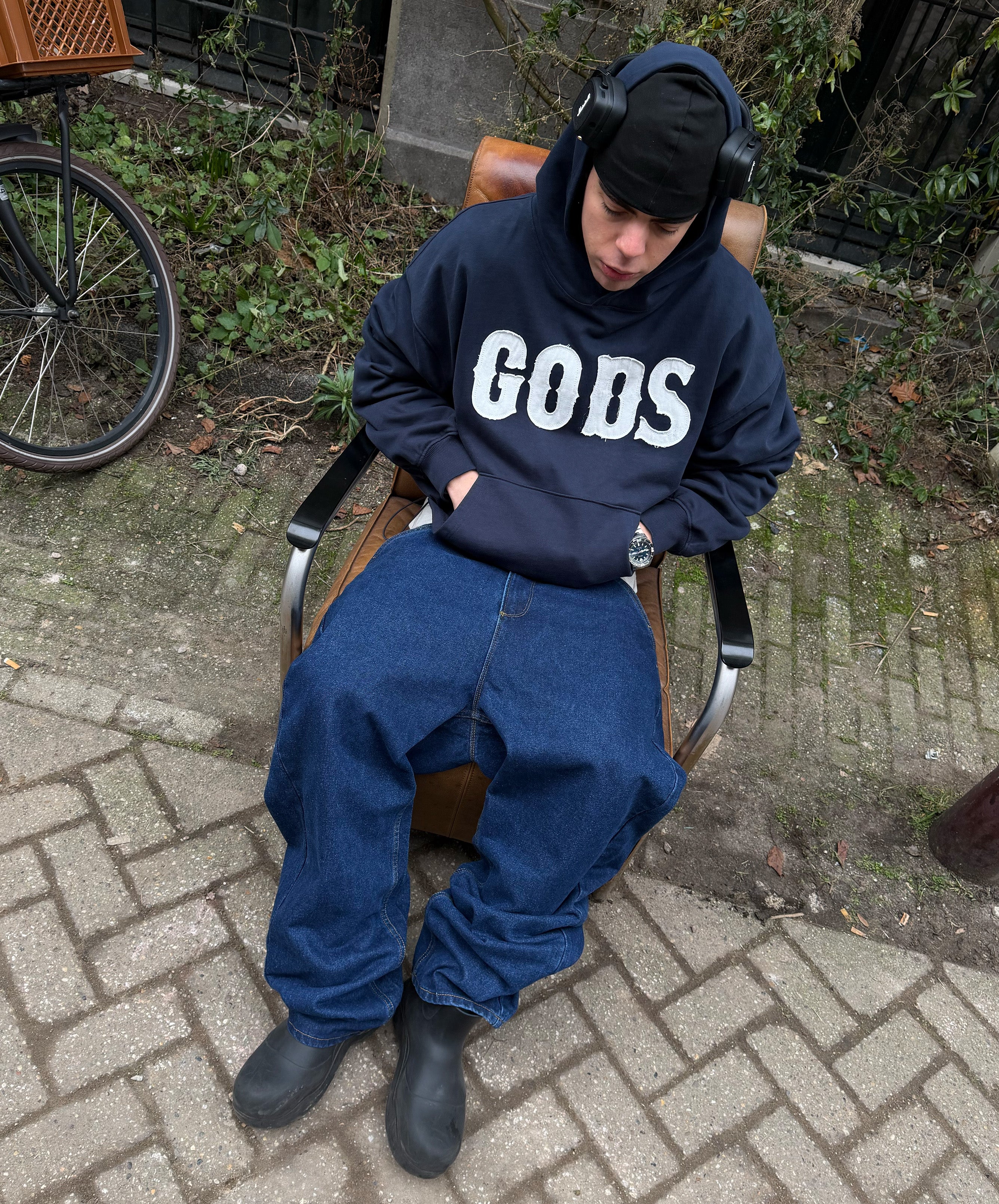 Gods Hoodie Navy