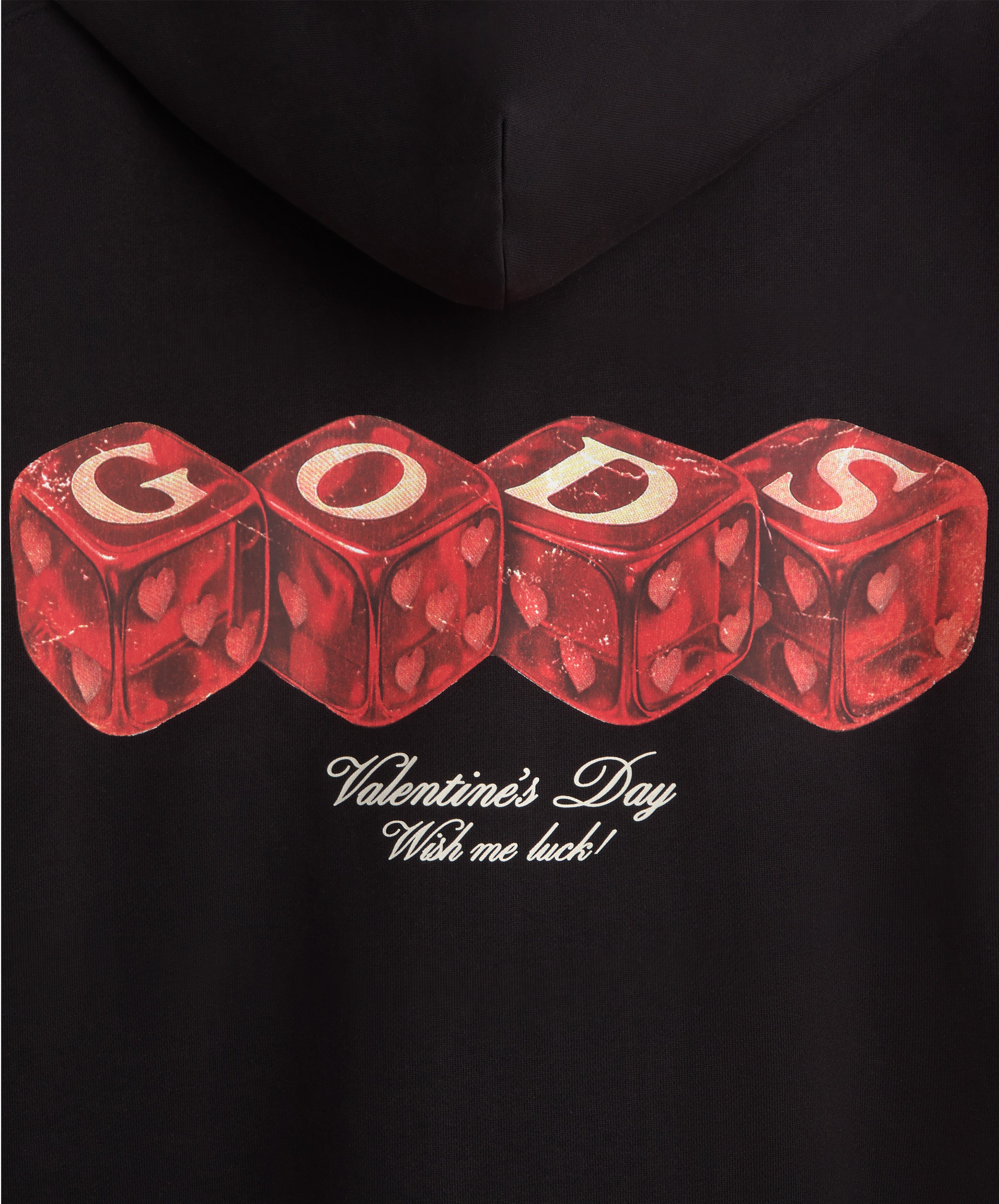 Red Dice Hoodie Black