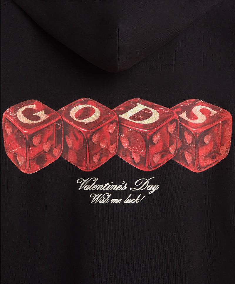 Red Dice Hoodie Black