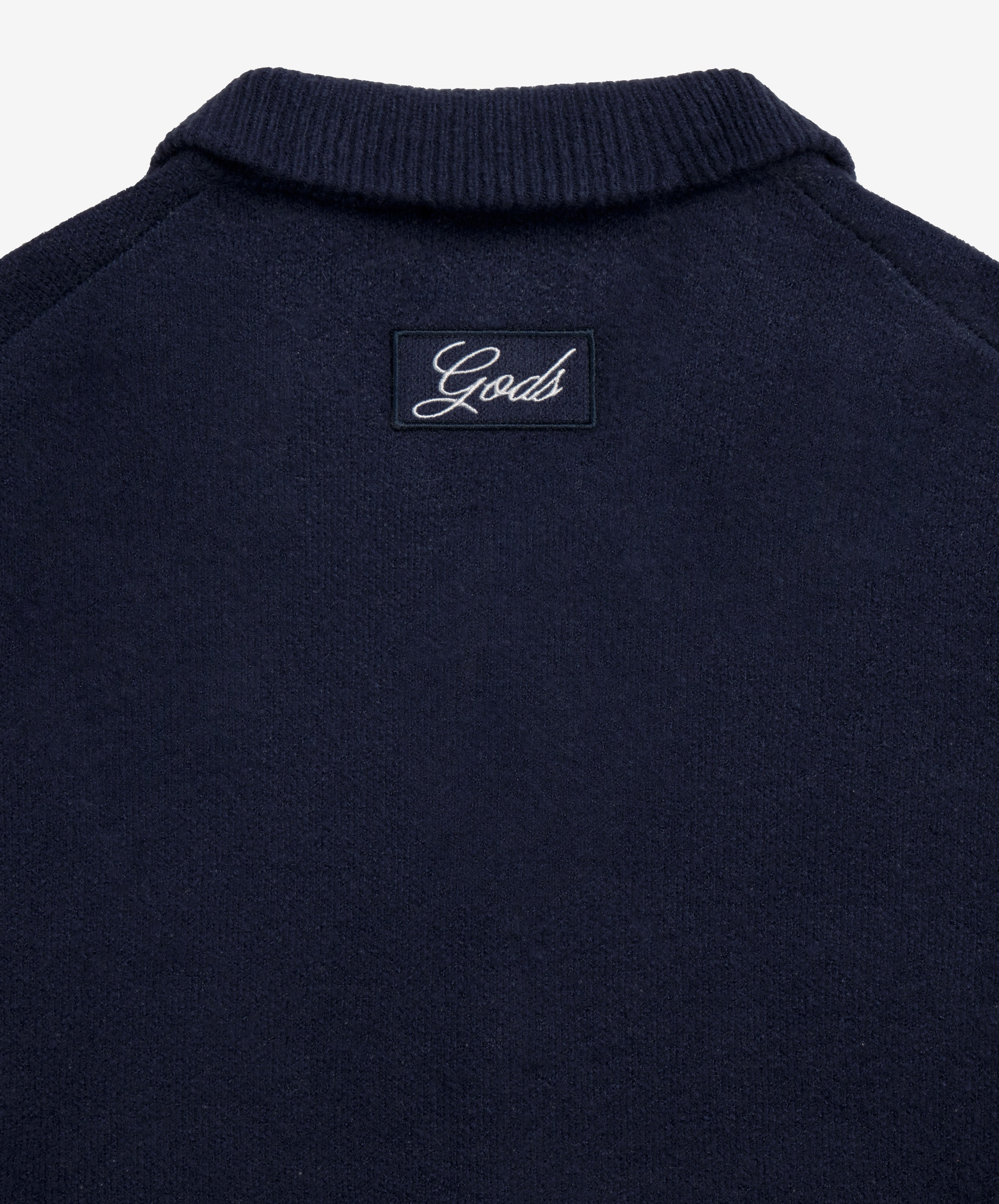 G'S Knitted Zipper Navy