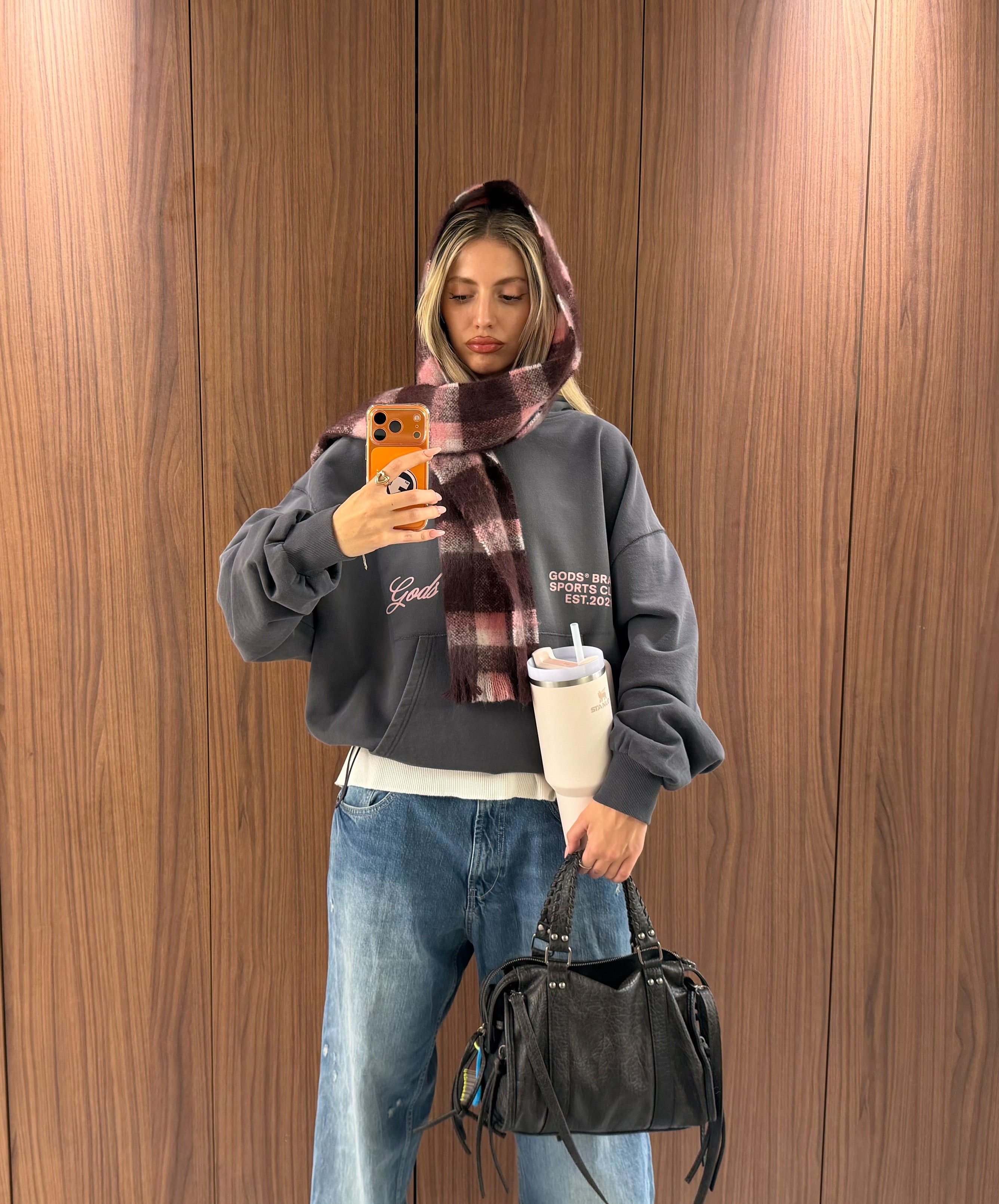 Gods® Brand Sports Club Hoodie Grey