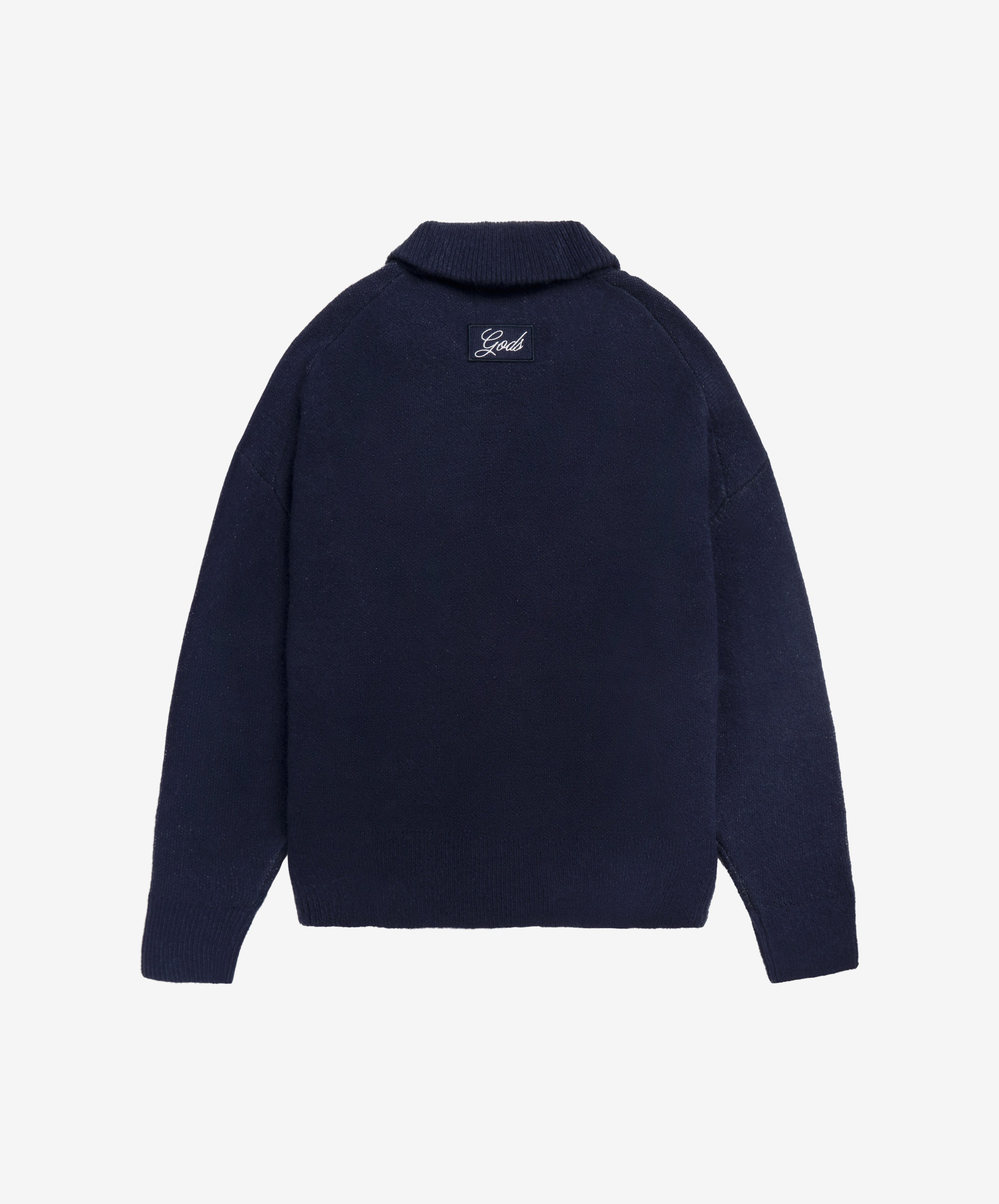 G'S Knitted Zipper Navy