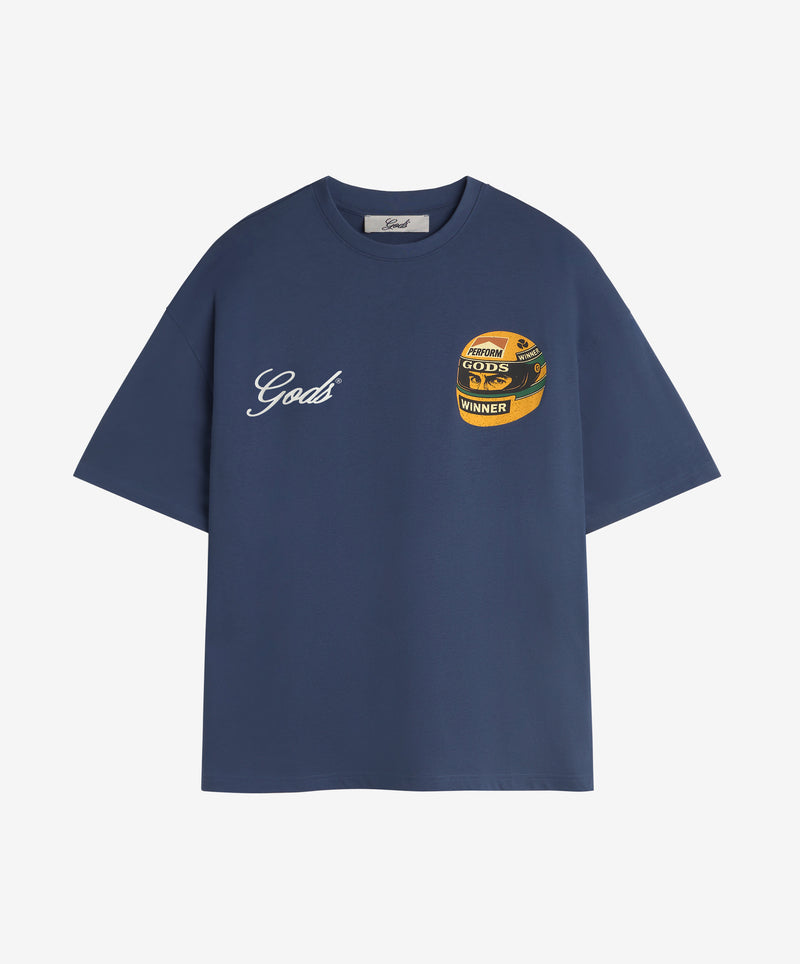 Ayr Boxy Tee Navy