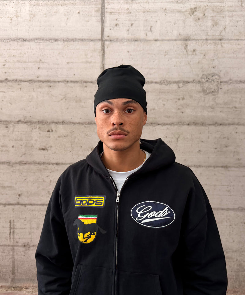 Racing Zipper Black