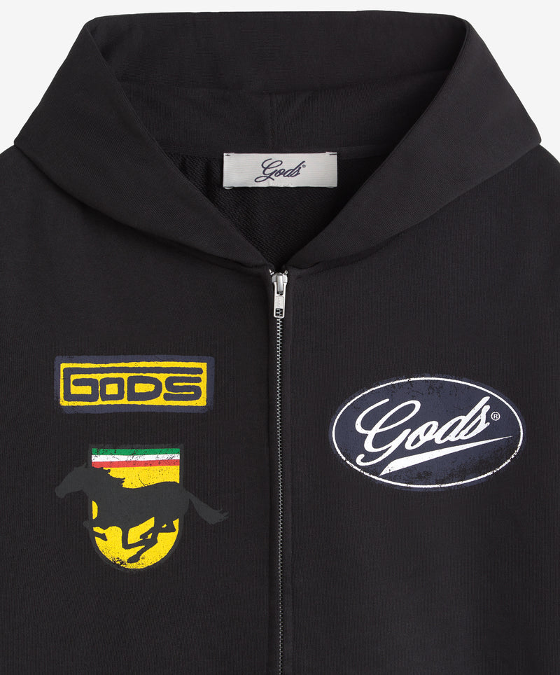 Racing Zipper Black