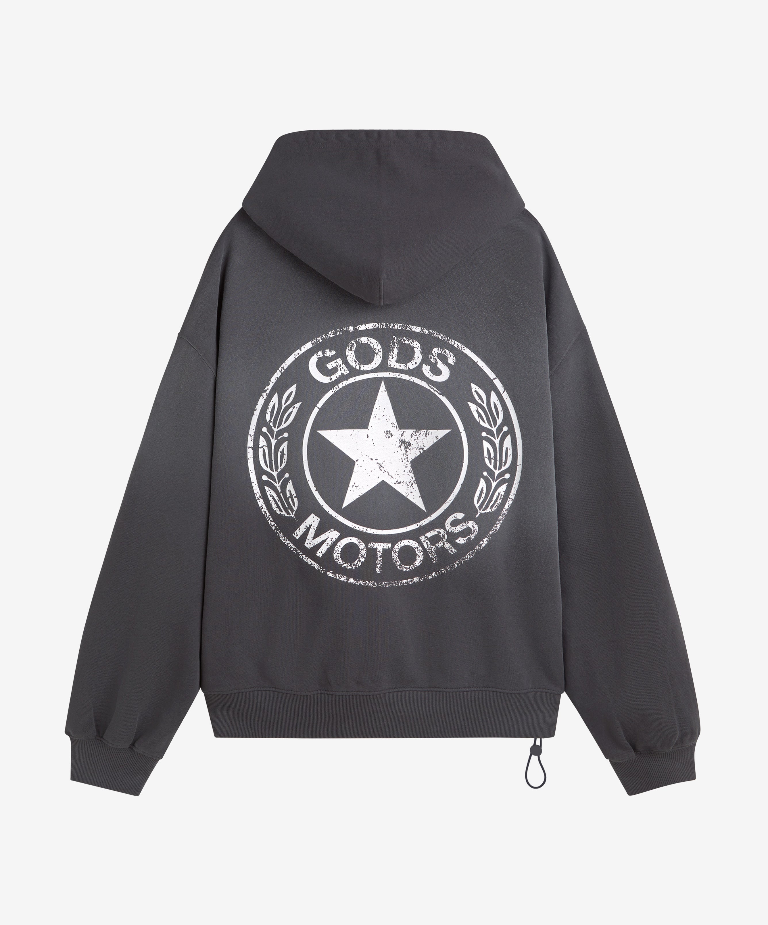 Motor Cropped Hoodie Black