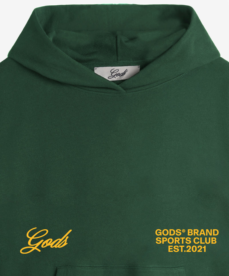 Gods® Brand Sports Club Hoodie Green