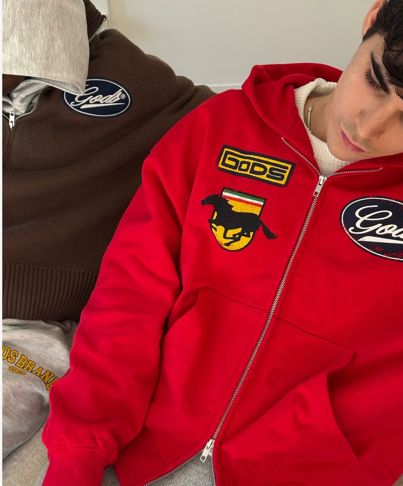 Racing Zipper Red
