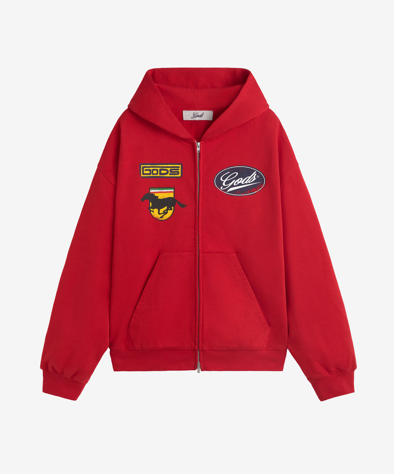 Racing Zipper Red