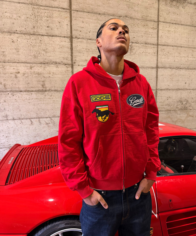 Racing Zipper Red