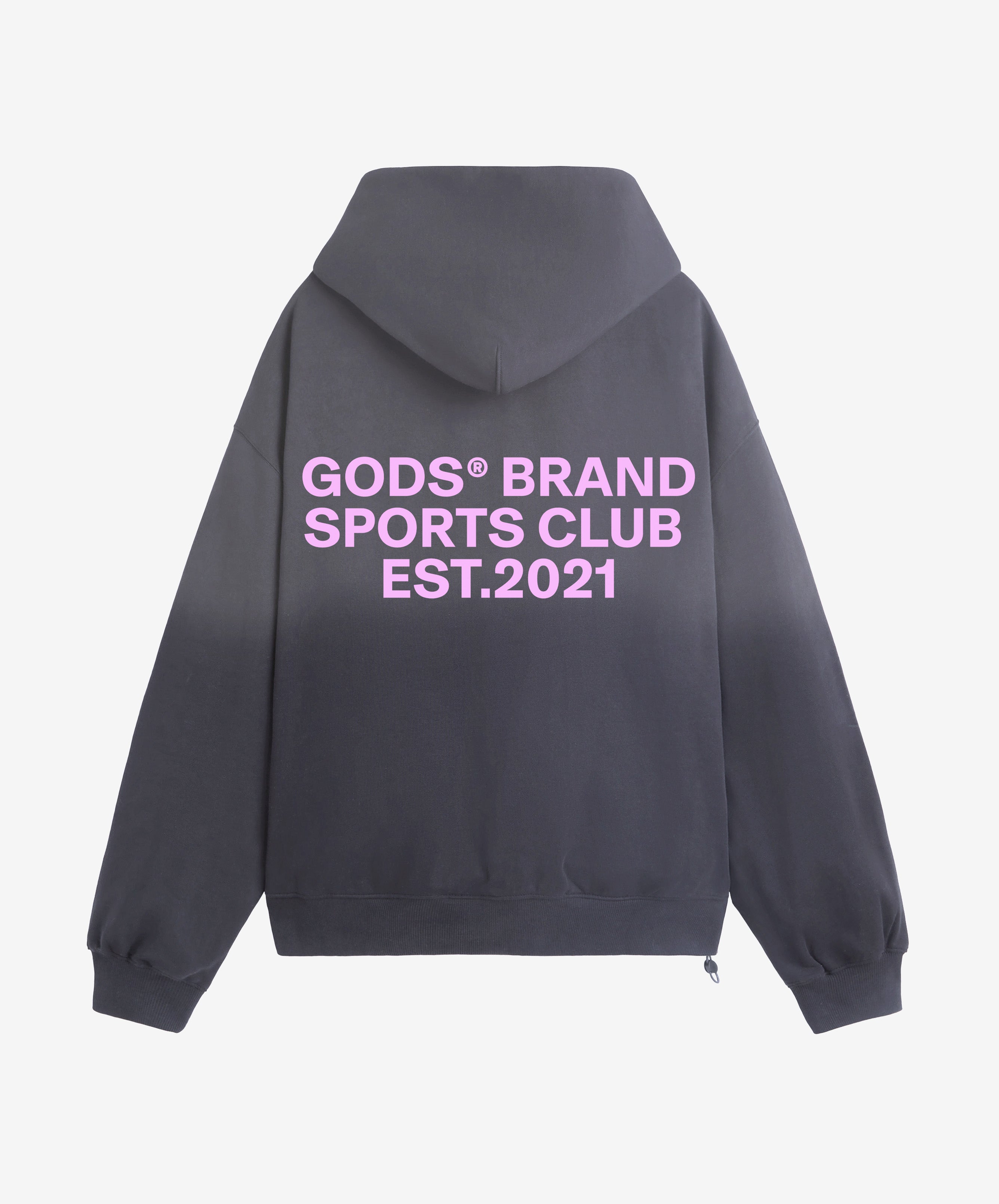 Gods® Brand Sports Club Hoodie Grey