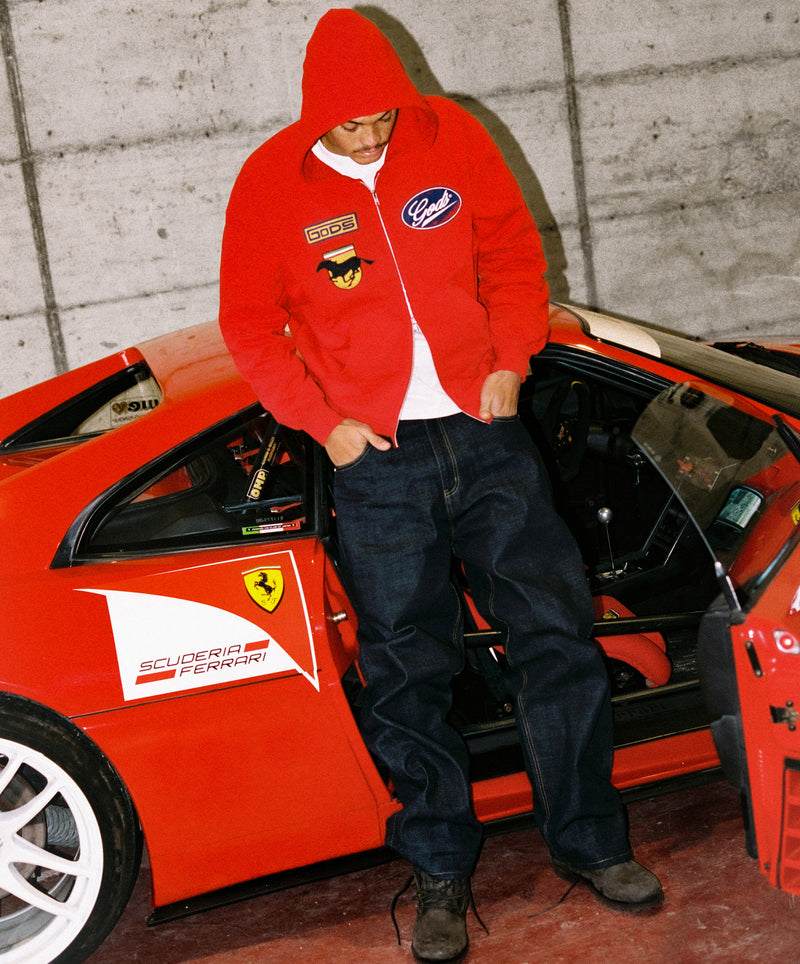 Racing Zipper Red